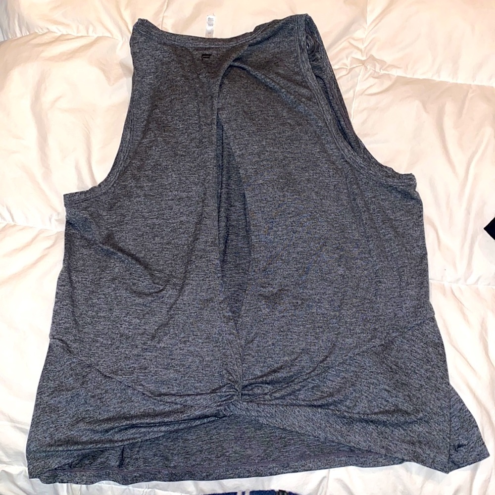 Fabletics - Heather Gray Muscle Tee View 2